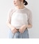 〈手洗い可能〉ストレッチ フラワー レース TEE