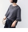 《予約》フラワー モチーフ カットワーク レース ショート スリーブ TEE