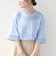 《予約》フラワー モチーフ カットワーク レース ショート スリーブ TEE