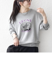 《予約》【SHIPS any別注】THE KNiTS:〈洗濯機可能〉ロゴ プリント スウェット 26AW