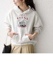 《予約》【SHIPS any別注】THE KNiTS:〈洗濯機可能〉ロゴプリント フーディー 26AW