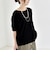 《予約》quaranciel:〈手洗い可能〉シアー コットン ボートネック ルーズ ロンTEE