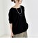 《予約》quaranciel:〈手洗い可能〉シアー コットン ボートネック ルーズ ロンTEE
