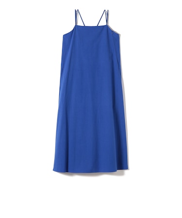 SHIPS Primary Navy Label:〈手洗い可能〉近江晒 フレア キャミ ワンピース