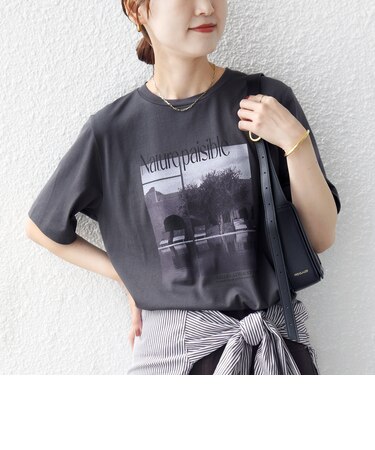 メルティ コットン フォト プリント TEE