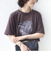メルティ コットン フォト プリント TEE