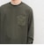 【WEB限定】SHIPS any:〈撥水加工〉リラックス ナイロンポケット クルーネック Tシャツ(ロンT)◆