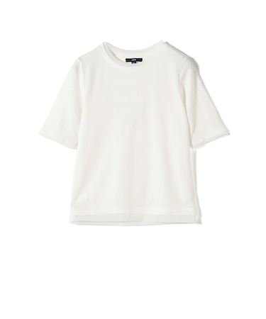 コットン キュプラ シアー コンビ TEE