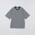 THYARD: COOLMAX(R) ボーダー ヘンリーネック Tシャツ