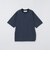 THYARD: COOLMAX(R) ボーダー ヘンリーネック Tシャツ