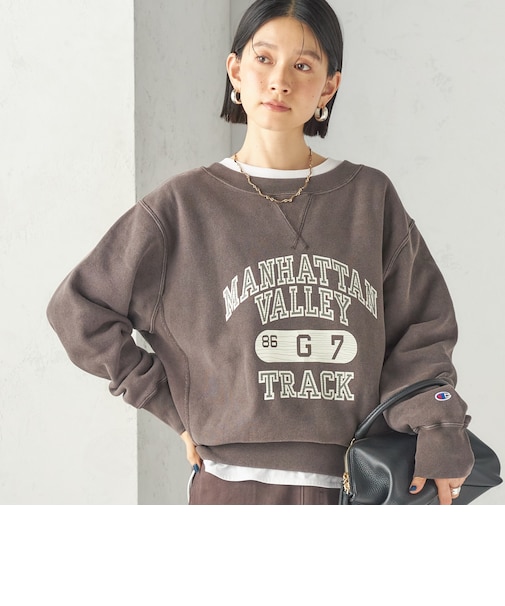 《予約》【SHIPS別注】Champion: リバー スウィーブ ロゴ スウェット