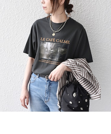 《予約》SHIPS Colors:〈接触冷感・UVカット〉26AW PARIS フォト TEE◆