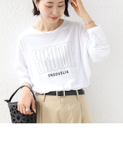 《予約》メルティ コットン ロゴ ロング スリーブ TEE