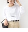 《予約》メルティ コットン ロゴ ロング スリーブ TEE