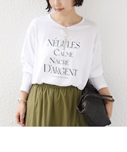 《予約》メルティ コットン ロゴ ロング スリーブ TEE