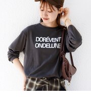 《予約》メルティ コットン ロゴ ロング スリーブ TEE