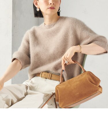 《予約》杢 フォックス カシミヤ 半袖 プルオーバー
