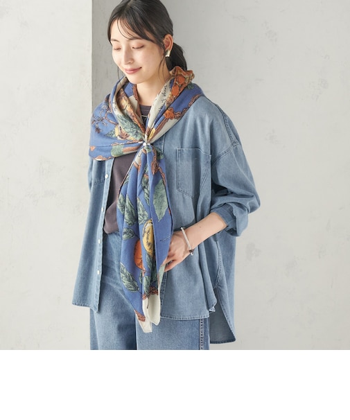 《予約》manipuri: 120*120 STOLE 26AW