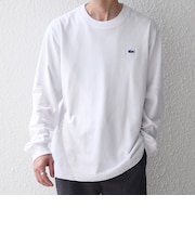 【SHIPS any別注】LACOSTE: ワンポイント ピケ クルーネック Tシャツ 26AW (ロンT)◆
