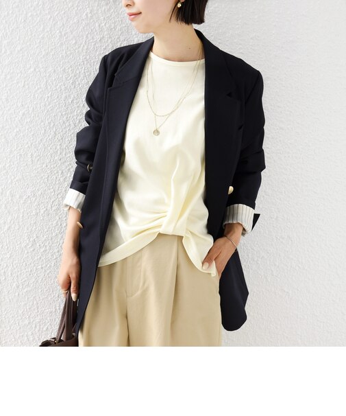 《予約》【WEB限定】〈手洗い可能〉裾 ツイスト デザイン ポンチ ロング スリーブ プルオーバー