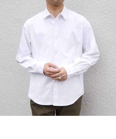 SHIPS any:〈吸水速乾〉SORONA(R) ストレッチ ジャージー レギュラーカラー シャツ◆