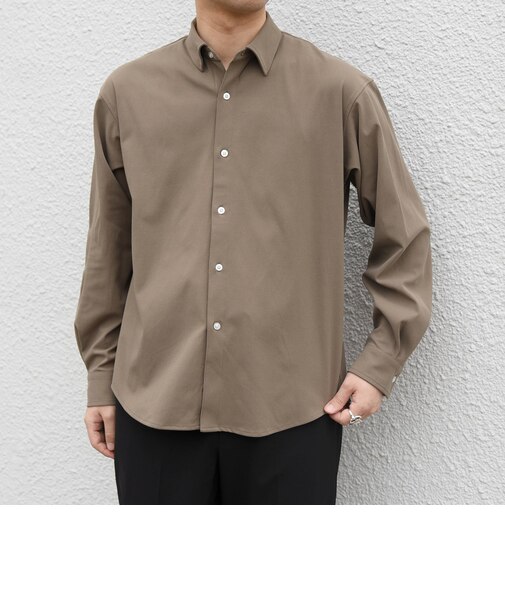 SHIPS any:〈吸水速乾〉SORONA(R) ストレッチ ジャージー レギュラーカラー シャツ◆