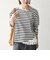 《予約》SHIPS any:〈洗濯機可能〉レース ヘム アシンメトリー ロングスリーブ TEE
