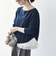 《予約》SHIPS any:〈洗濯機可能〉レース ヘム アシンメトリー ロングスリーブ TEE