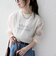 《予約》SHIPS any:〈手洗い可能〉シアー ワイド トップス  × フレンチ ロゴ TEE
