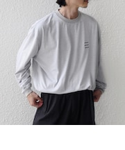 【SHIPS any別注】ohwell: ワンポイント ロゴ 刺繍 ボーダー リンガー Tシャツ(ロンT)◆