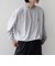 【SHIPS any別注】ohwell: ワンポイント ロゴ 刺繍 ボーダー リンガー Tシャツ(ロンT)◆
