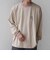 【SHIPS any別注】ohwell: ワンポイント ロゴ 刺繍 ボーダー リンガー Tシャツ(ロンT)◆