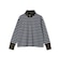SHIPS Primary Navy Label: マルチボーダー ジップアップ プルオーバー