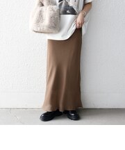 《予約》SHIPS any:〈洗濯機可能〉メッシュ ナロー スカート 26AW
