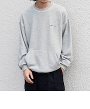 【SHIPS any別注】Champion: ワンポイント ロゴ 刺繍 ステッチ リラックス スウェット◆