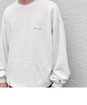 【SHIPS any別注】Champion: ワンポイント ロゴ 刺繍 ステッチ リラックス スウェット◆