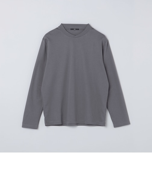 【WEB限定】SHIPS:〈接触冷感/手洗い可能〉100/2 クロスネック ビズ ロングスリーブ Ｔシャツ