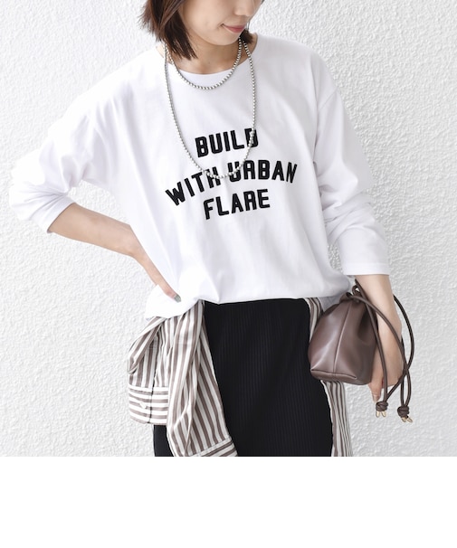 《予約》SHIPS Colors:〈手洗い可能〉26AW フロッキー ロゴ TEE(ロンT)◆