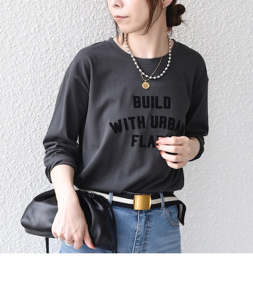 《予約》SHIPS Colors:〈手洗い可能〉26AW フロッキー ロゴ TEE(ロンT)◆