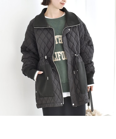 《予約》【WEB限定】ニットコンビ ドロスト キルティング ジャケット