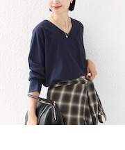《予約》【WEB限定】〈ネックが選べる〉オーガニックコットン バリエーション ネック ロングスリーブ TEE