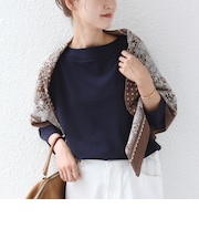 《予約》【WEB限定】〈ネックが選べる〉オーガニックコットン バリエーション ネック ロングスリーブ TEE