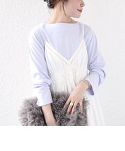 【WEB限定】〈ネックが選べる〉オーガニックコットン バリエーション ネック ロングスリーブ TEE