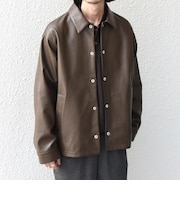 SHIPS any: 合成皮革 アーバン ポケット コーチ ジャケット◆