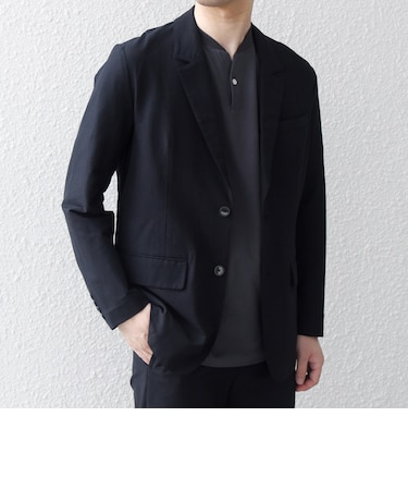 SHIPS any:〈吸水速乾/UVカット〉スマート スリム ストレッチ 2ボタン ジャケット(セットアップ対応)◆