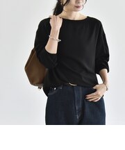 《予約》quaranciel:〈手洗い可能〉ジョーゼット リブ オーバーサイズ ブラウス