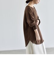 《予約》quaranciel:〈手洗い可能〉ジョーゼット リブ オーバーサイズ ブラウス
