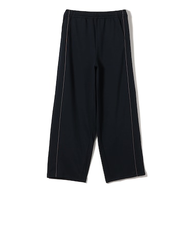 SHIPS Primary Navy Label:〈洗濯機可能〉サテン パイピング ジャージ パンツ
