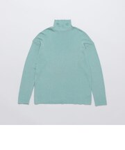 City Ambient Products: ハイゲージ カシミヤ ミックス リブ タートルネック ニット