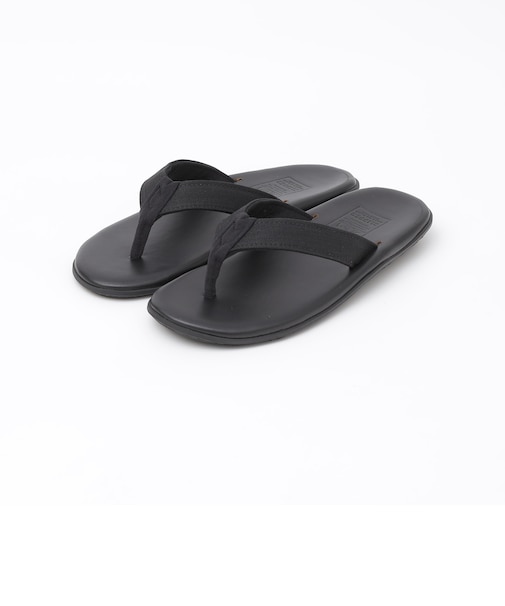 ISLAND SLIPPER x GROWN&SEWN: TONG W/OAK BLACK D